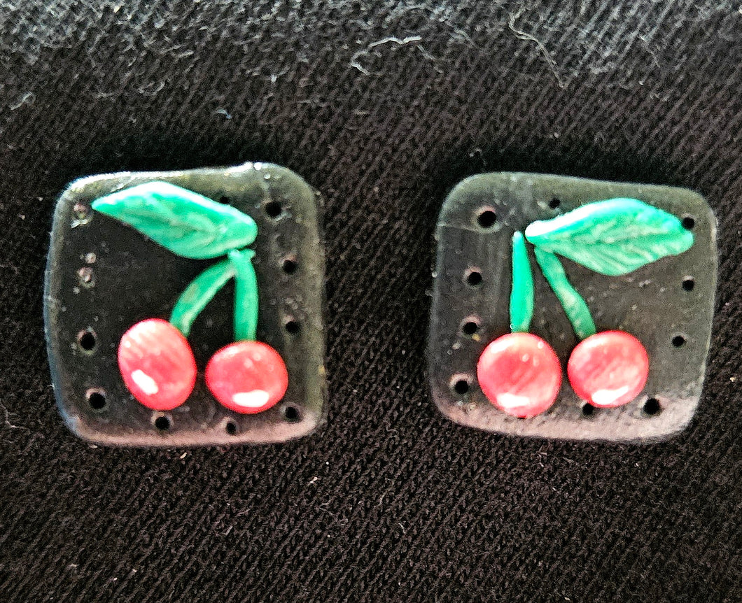 Black Cherry Earrings