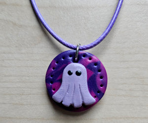 Purple Ghosty Necklace